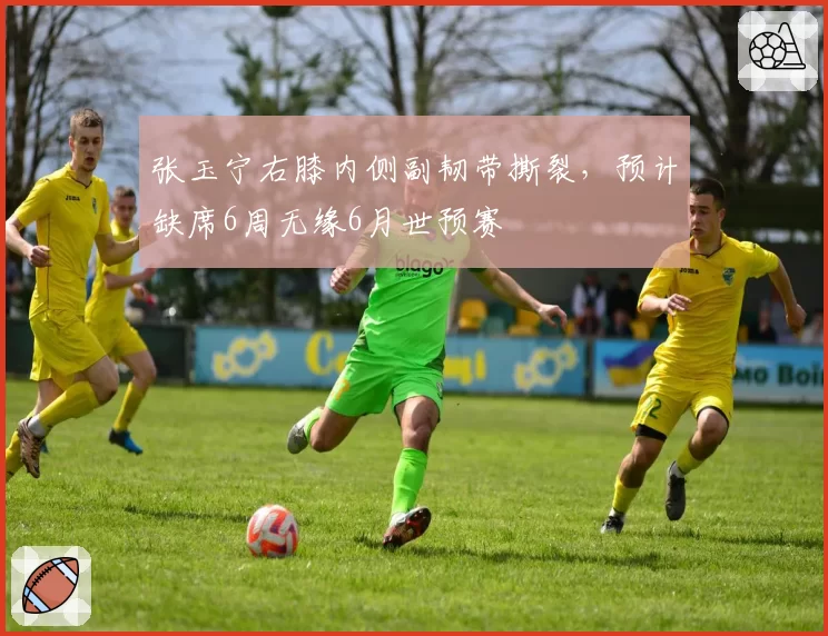 张玉宁右膝内侧副韧带撕裂,预计缺席6周无缘6月世预赛